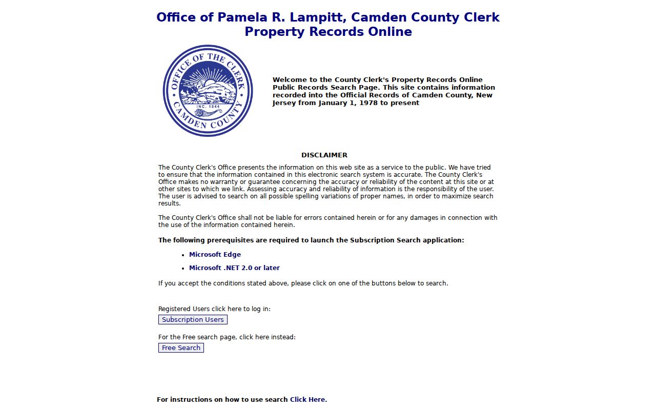 Cherry Hill Township residents directory Camden County property records search